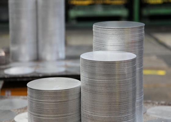 1.0mm 6082 T6 Aluminum Sheet Circle , Cooking Pots Hard Aluminum Round Disc