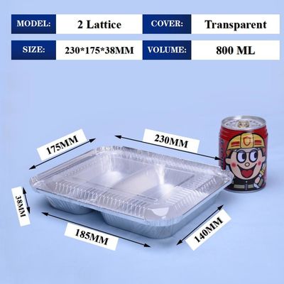 800ML Aluminum Foil Lunch Box