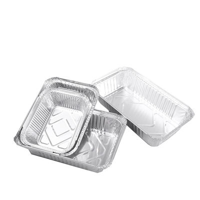 Customized 0.3-6mm Thickness Food-Grade Aluminum Foil Lunch Box with Leak-Proof Sealing for Catering Industry