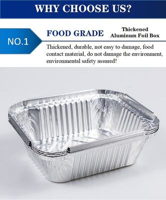 High Quality Aluminium Foil Lunch Box with Customizable Diameter Mill Finished Surface and O Temper Grade