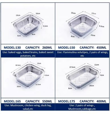 Customized Food-Grade Aluminum Foil Lunch Box for Catering Industry with 24-Hour Guarantee and SGS Tested Quality