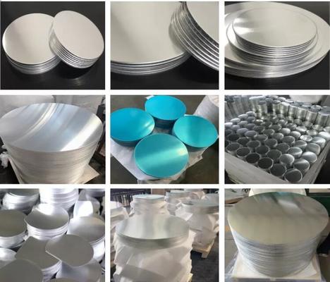 Aluminum circle for cooking utensils, diameter 80 - 1100mm, thickness 0.5 - 6mm. Available in factory stock.