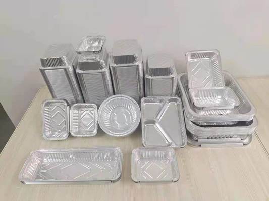 Heavy Duty Disposable Aluminum Foil Container Oven Safe Tray Designed for Baking Roasting and Food Transport Applications