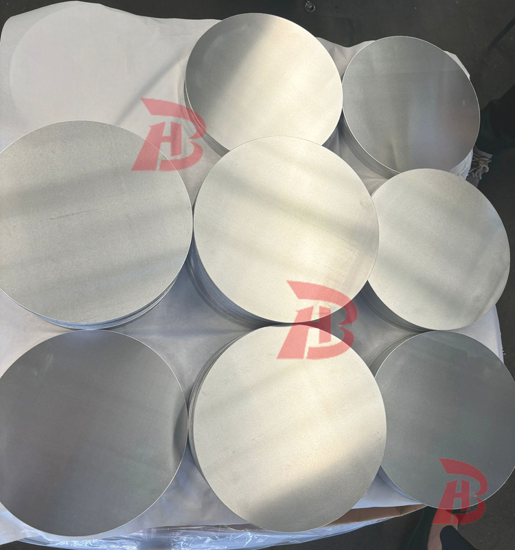 Hot Rolled Cast Rolled Aluminum Wafer Discs Circles Thickness 6mm For Non Stick Pot