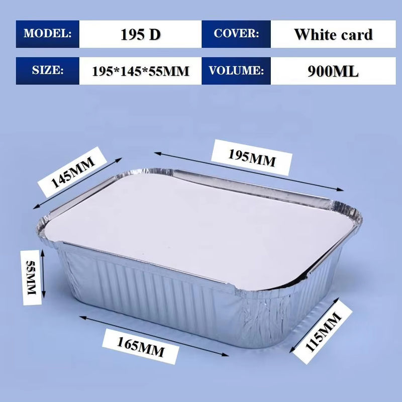 Customized Food-Grade Aluminum Foil Lunch Box with Uniform Thickness and High and Low Temperature Resistance for Catering Industry